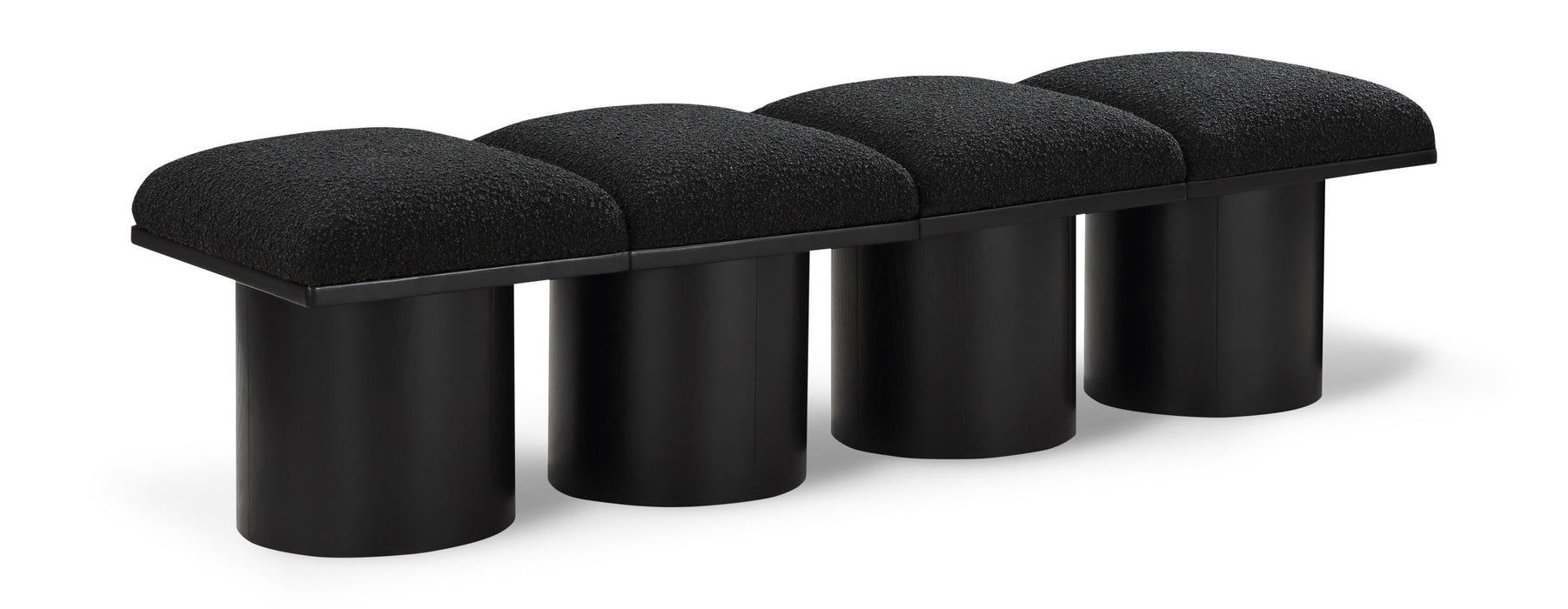 Pavilion - 4 Piece Modular Bench With Black Base