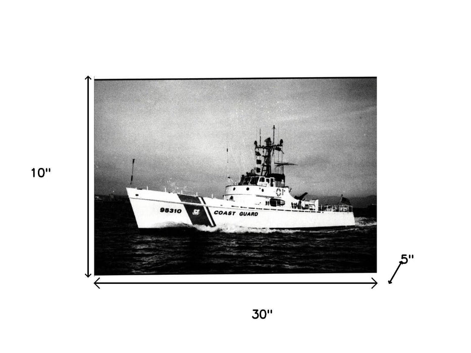 Hand Painted Model Boat (624454) - Gray