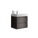 Giga Alice floating bathroom vanity with large storage, wall-mounted design, one-piece sink basin, no drain or faucet included.