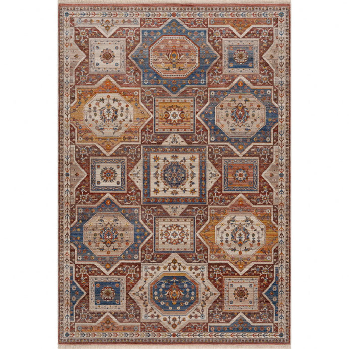 9' x 12' Southwestern Area Rug - Red