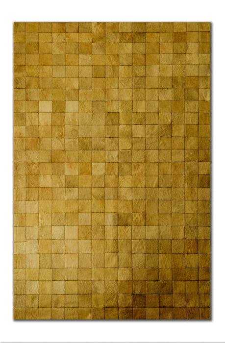 5' X 8' Cowhide Patchwork Area Rug (544482) - Tan