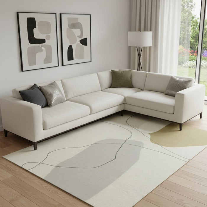 7' X 11' Abstract Area Rug (722645) - Beige / Cream / Tan