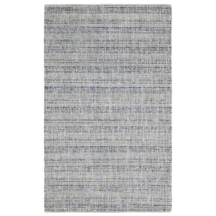 10' X 13' Striped Hand Tufted Area Rug - Gray And Blue