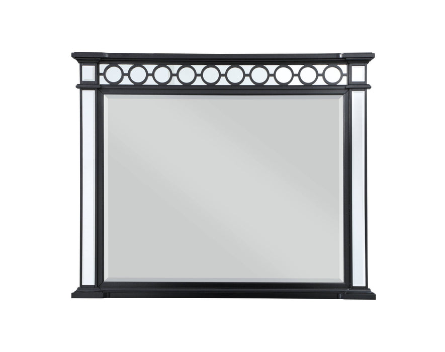 42" Framed Mounted Dresser Mirror - Gunmetal