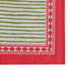 Set of four TOV Furniture Crissy bamboo cotton canvas printed napkins in pink with floral patterns, ideal for table settings.