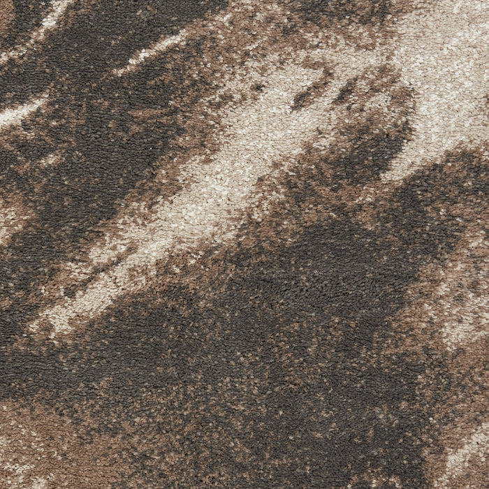 8' X 10' Modern Abstract Power Loom Area Rug - Tan