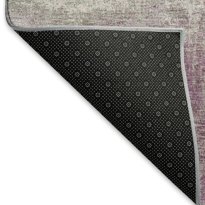 10' X 14' Abstract Washable Area Rug With UV Protection (693186) - Lavender / Blue / Ivory