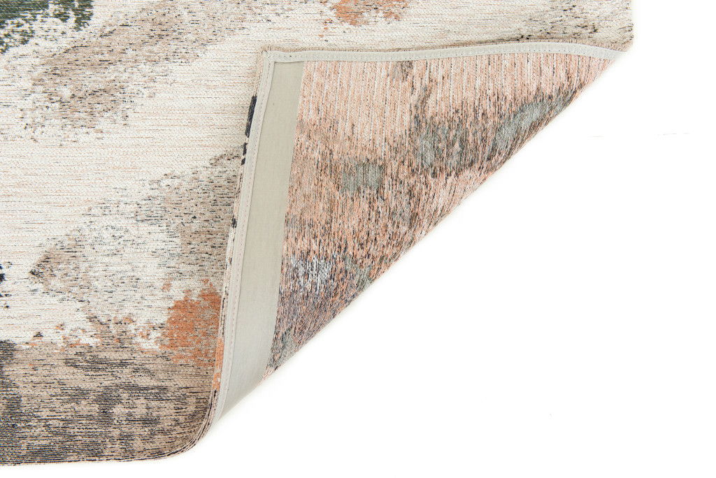 8' x 11' Abstract Non Skid Area Rug - Gray And Orange