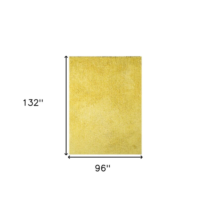 8' X 11' Shag Area Rug - Yellow