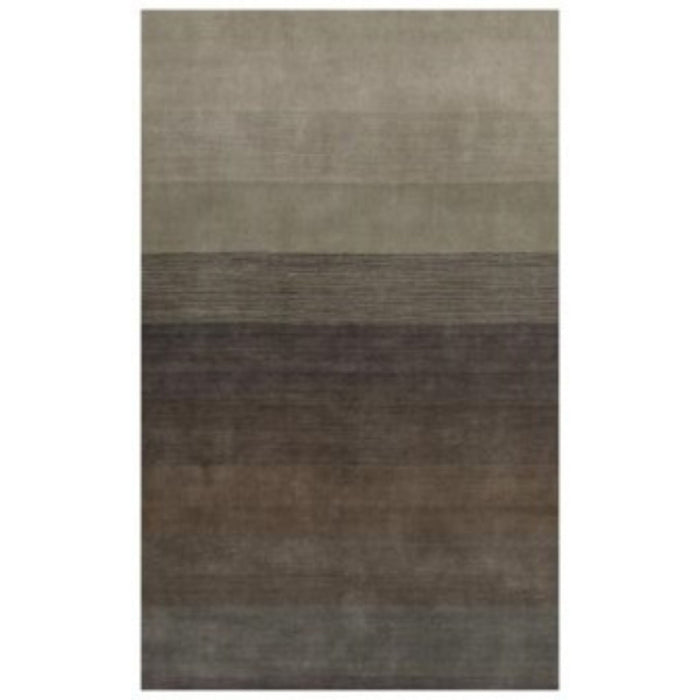 5' x 8' Ombre Hand Loomed Area Rug - Expresso And Brown