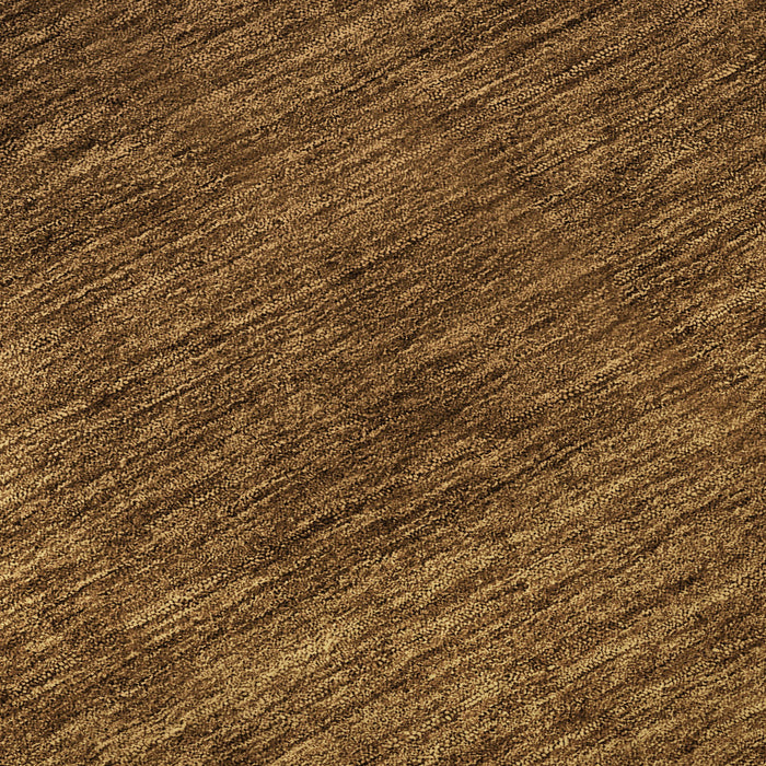 10' X 14' Ombre Washable Area Rug With UV Protection - Chocolate And Gray