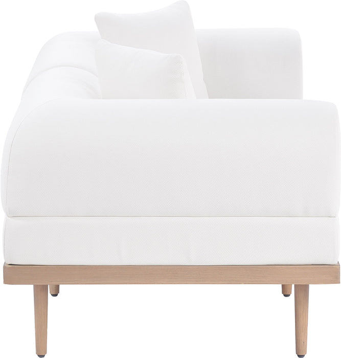 Laguna - 2 Piece Resilient Water Resistant Fabric 71" Upholstered Outdoor Patio Modular Loveseat