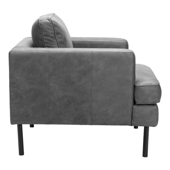 33" Modern Upholstered Arm Chair - Gray