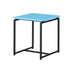Giga GT 3-piece carbon fiber wrap coffee and end table set, modern black tables with sleek carbon fiber finish, set of three.
