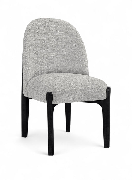 Torino - Upholstered Dining Chair With Brushed Black Base (Set of 2)