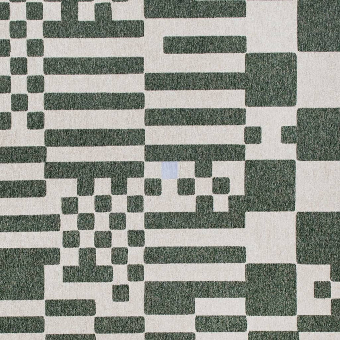 9' X 13' Geometric Washable Area Rug (551855) - Green / Orange