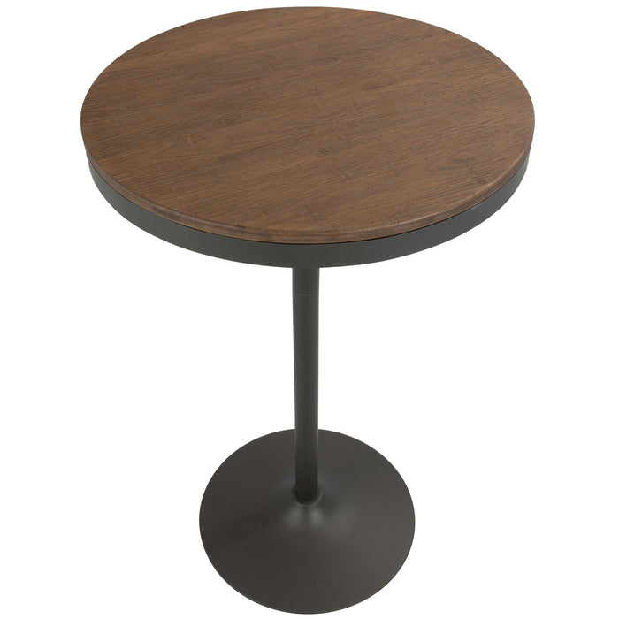 Dakota - Adjustable Bar / Dinette Table - Gray And Brown