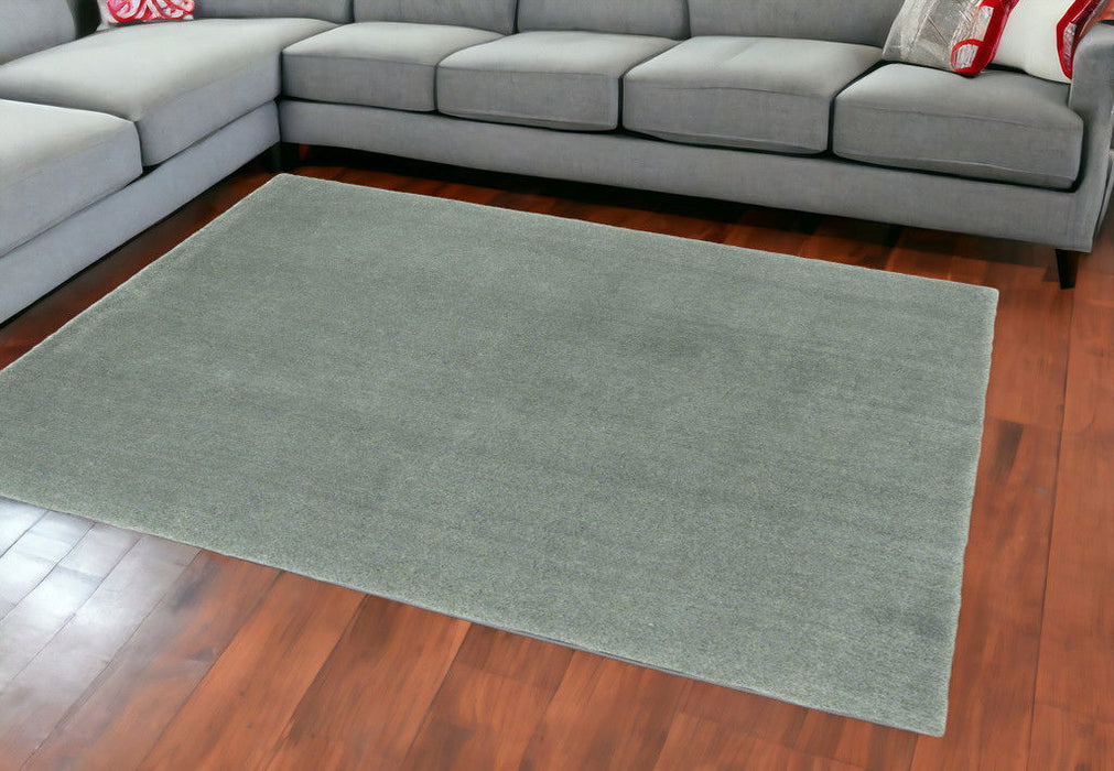 8' x 10' Indoor Shag Rug - Slate Blue