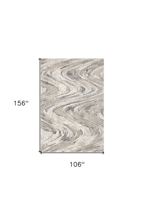 8' x 13' Polypropylene Area Rug - Natural