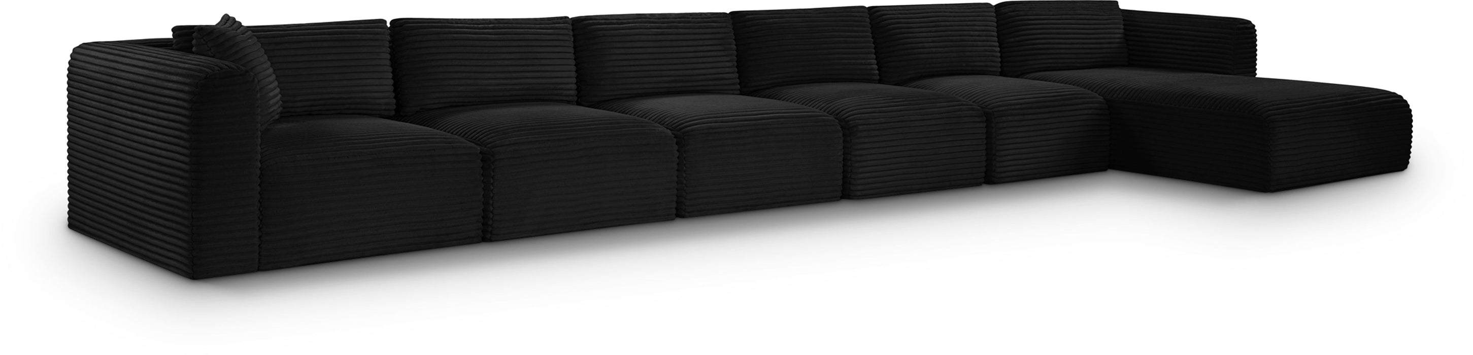 Shaggy - 6 Piece Modular Sectional With Chaise