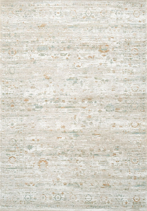 8' X 11' Tribal Washable Area Rug With UV Protection (609920) - Gray / Green / Brown