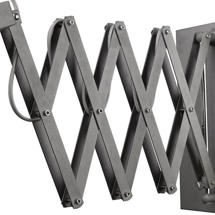 Plexus 1-Light Metal Sconce - Gray