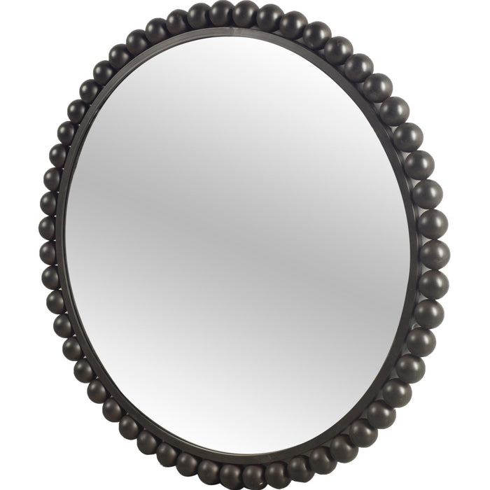 43" Abstract Metal Framed Accent Mirror - Black