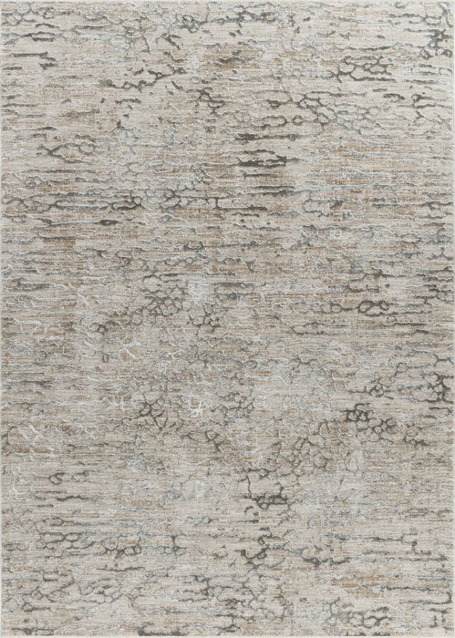 9' x 12' Abstract Stain Resistant Area Rug - Beige