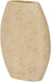 Sadie travertine vase by Meridian Furniture, showcasing a sleek, modern ceramic vase with a smooth, neutral-toned finish.