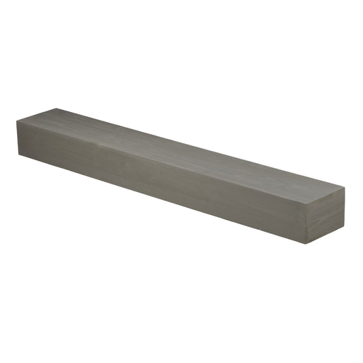 Giga floating fireplace mantel shelf for home decor, showcasing a sleek wooden design mounted above a fireplace opening.