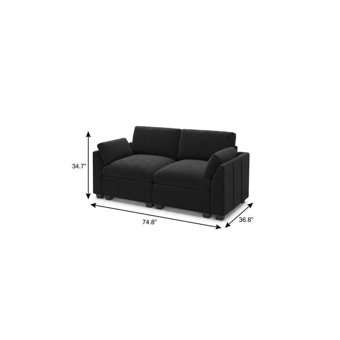 Modular Loveseat - Black