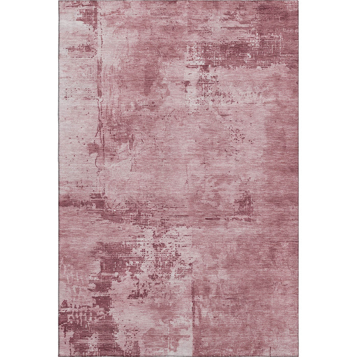 10' X 14' Abstract Washable Area Rug With UV Protection (683177) - Blush / Mauve