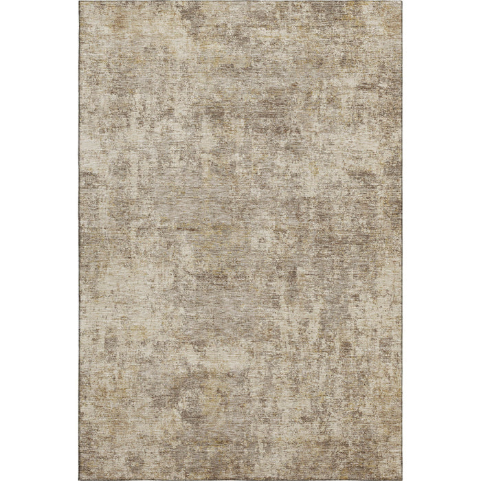 10' X 14' Abstract Washable Area Rug With UV Protection (716803) - Taupe / Beige
