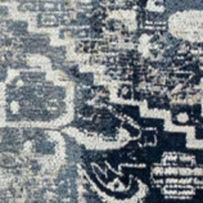 9' X 13' Tribal Washable Area Rug With UV Protection (610043) - Blue / Beige
