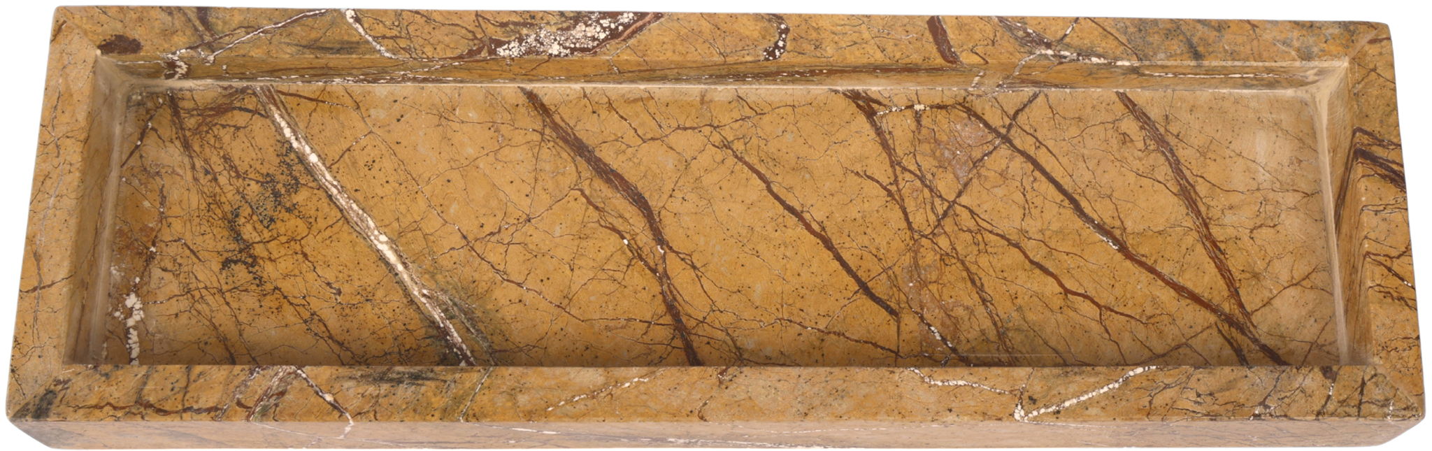 Michael genuine marble tray by Meridian Furniture, featuring a sleek rectangular design with polished marble surface.