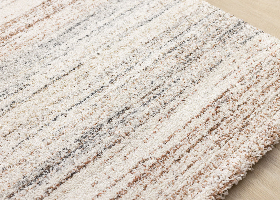 8' X 11' Abstract Area Rug (660034) - White / Orange