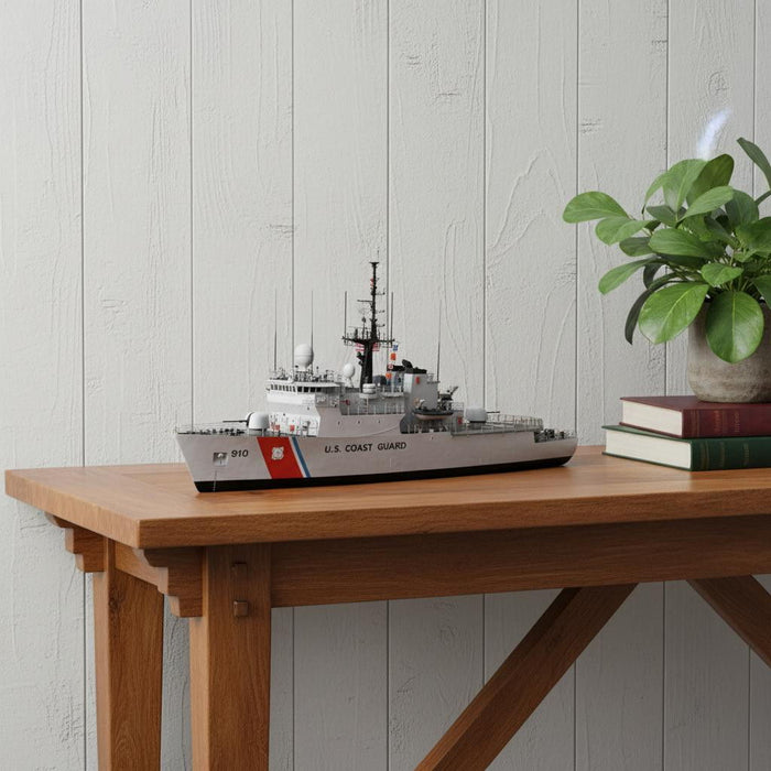 Hand Painted Model Boat (624393) - Gray