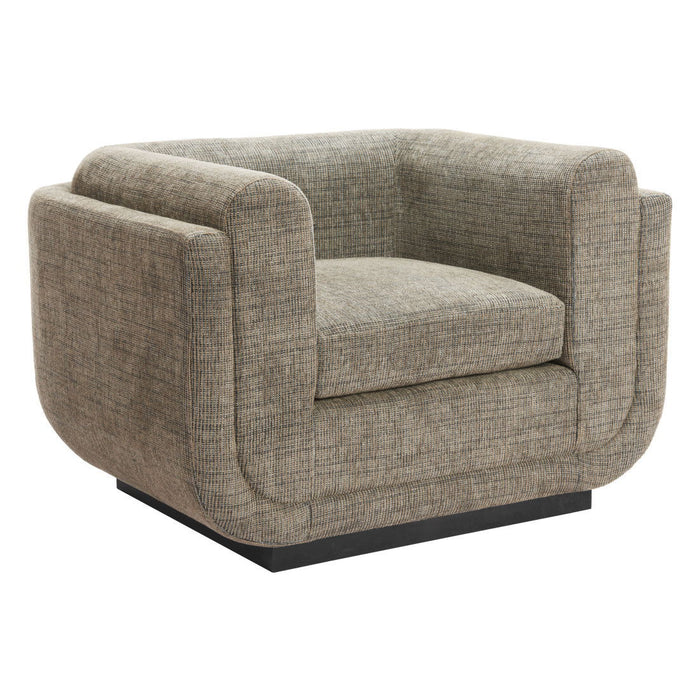 Upholstered Arm Chair - Green / Black
