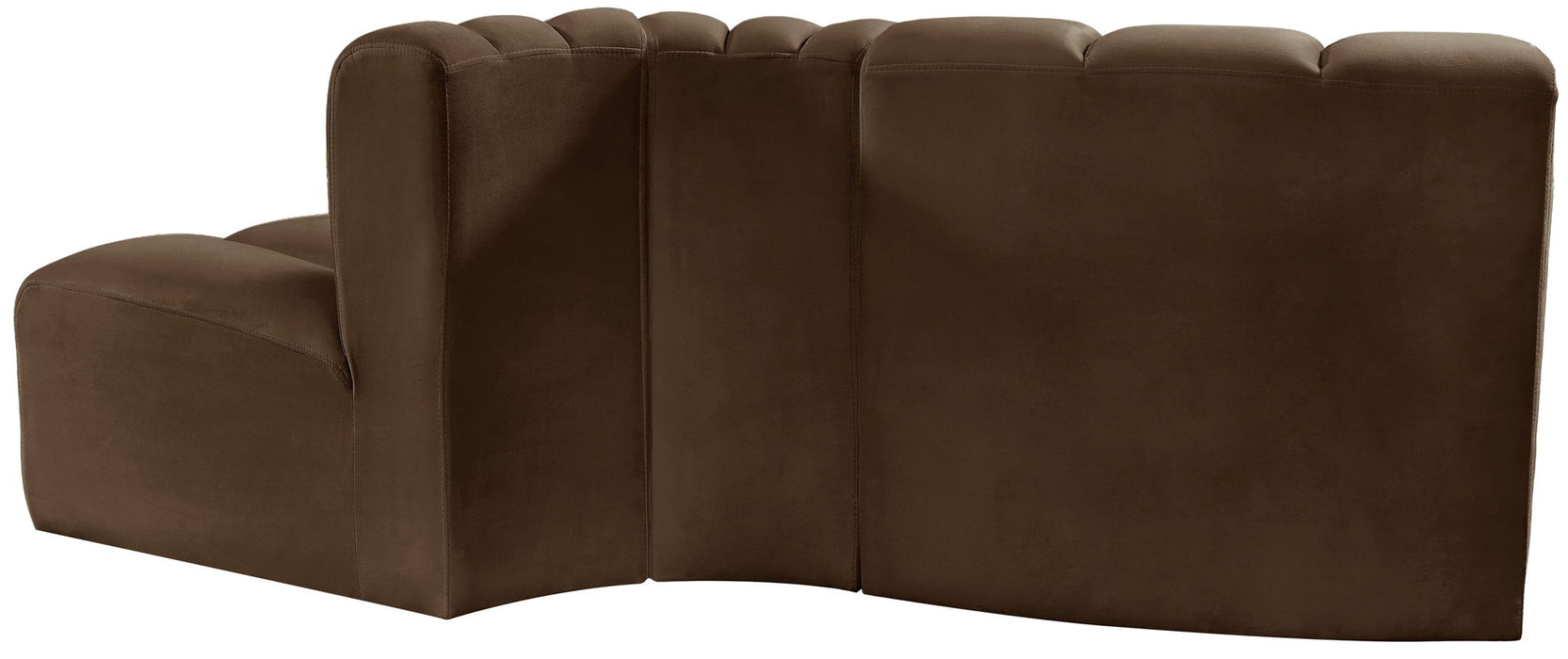 Arc - Velvet 3 Piece Modular Sofa