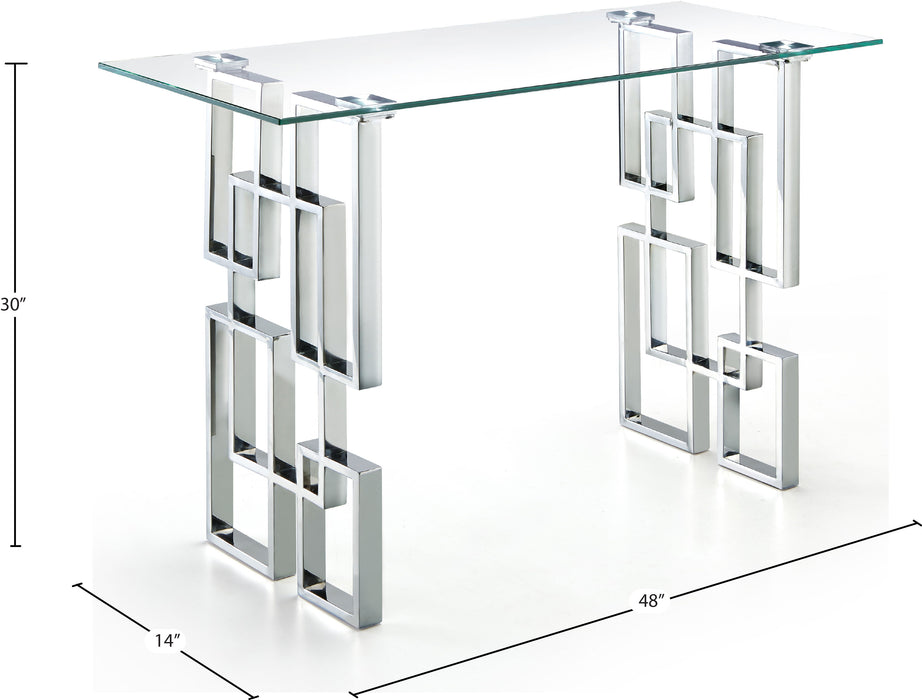 Alexis - Console Table - Pearl Silver