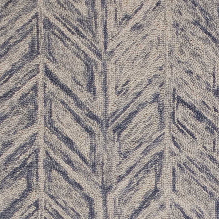 8' x 10' Hand Tufted Herringbone Indoor Area Rug - Blue