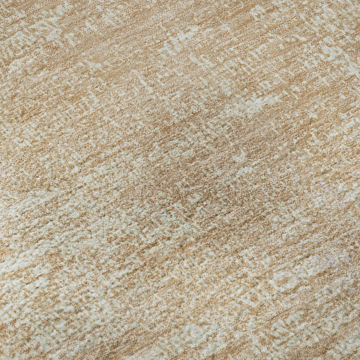 10' X 14' Abstract Washable Area Rug With UV Protection (667126) - Coral / Ivory