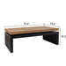 Giga rectangular coffee table with natural wood finish, black and natural multi-tone options, ideal for modern living room decor.