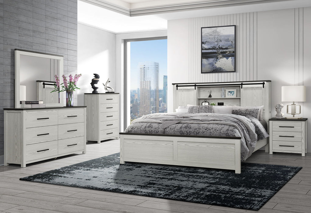 Ava - Queen Storage Bed - Beige
