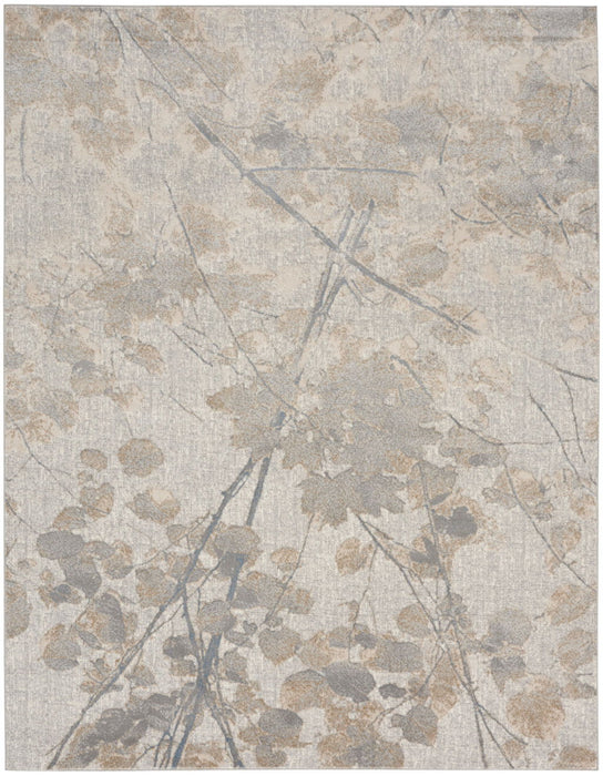 8' X 10' Abstract Power Loom Area Rug (573124) - Gray