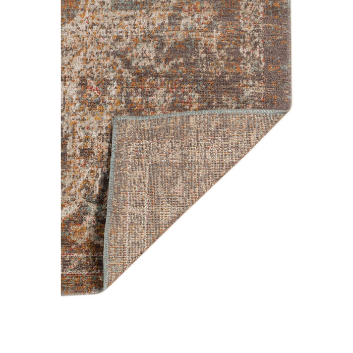 9' x 12' Medallion Power Loom Area Rug - Beige Gray And Taupe