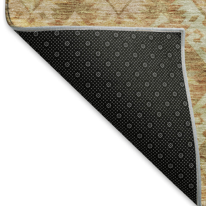 10' X 14' Washable Area Rug With UV Protection (695612) - Copper / Gold / Beige