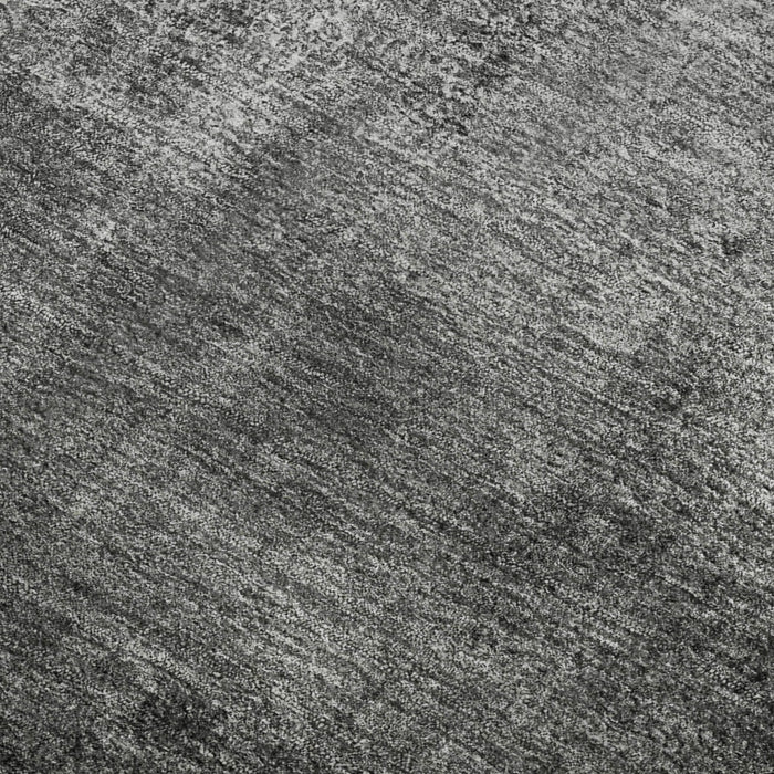 8' X 10' Abstract Washable Area Rug With UV Protection - Gray And Charcoal