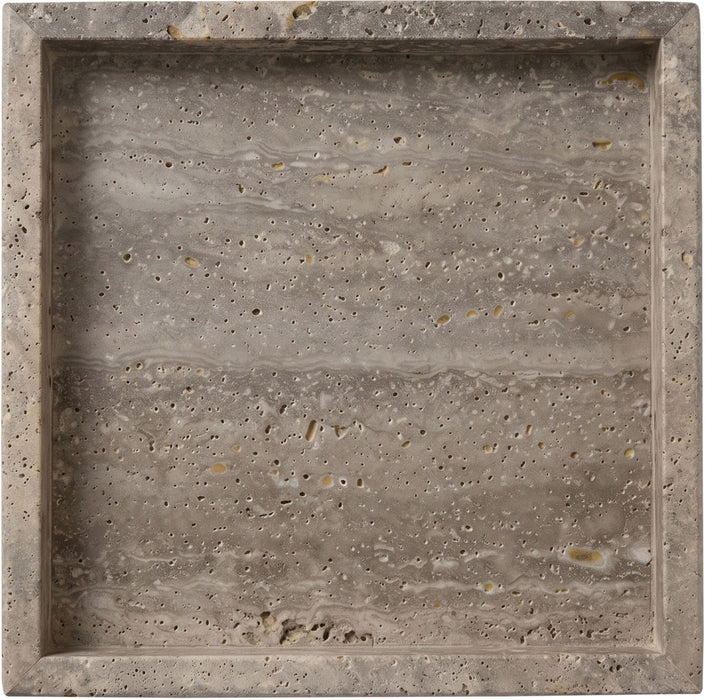 Elegant Michael genuine marble tray by Meridian Furniture, showcasing a sleek, polished marble surface perfect for home decor.