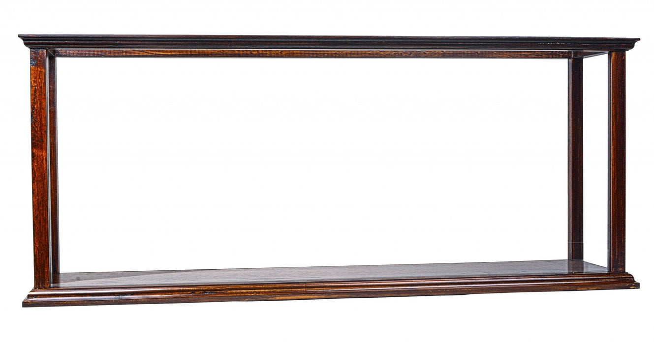 10" Glass Standard Display Stand - Dark Brown